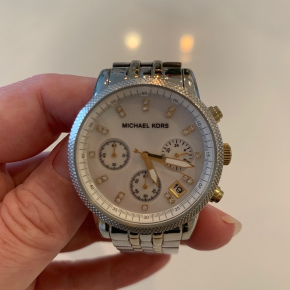 MICHAEL KORS gold and silver watch main image 8